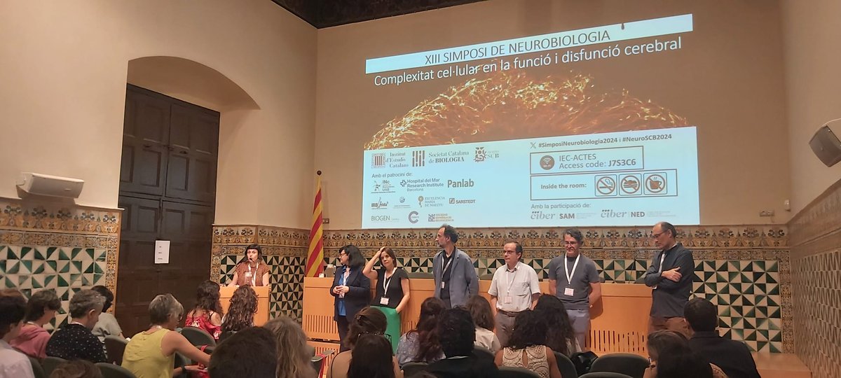 SCB_iec's tweet photo. Encara estem eufòrics dels dos meravellosos dies que vam viure la setmana passada en el XIII Simposi de Neurobiologia ✨

Moltes gràcies a totes les 280 persones inscrites!, i felicitats a tots els ponents!🫰

#NeuroSCB2024 https://t.co/4dHt8s09Ad