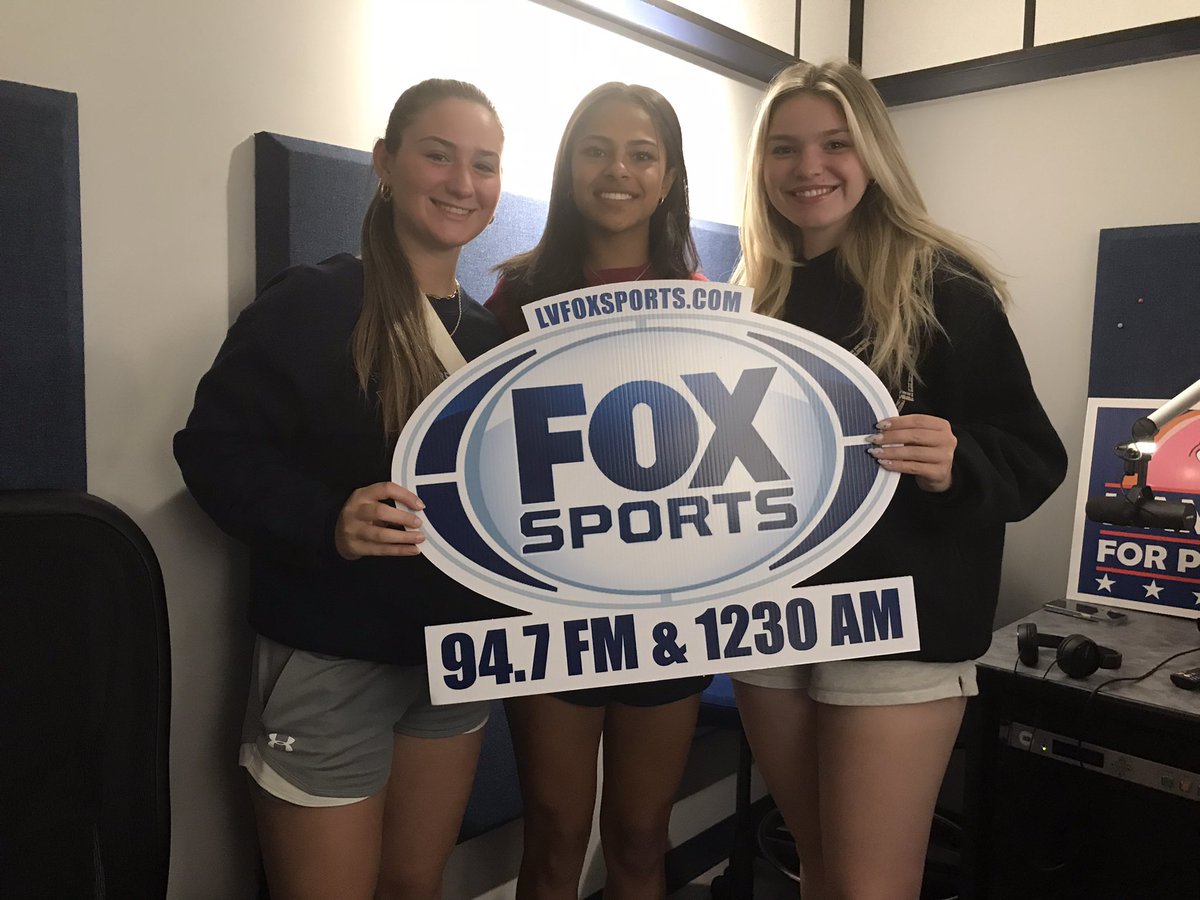 MORE HURRICANES IN THE HOUSE The District 11 6A championship @_CanesSoftball team is represented by Sam Kurinovich, Ariana Castillo, and Maddie Noll. Listen @LVFoxSports