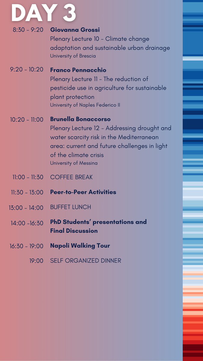 Sal_Manfreda's tweet photo. This month, @UninaIT will host the #MDEvent on 'Natural and Anthropogenic Risks under Climate Change: Sustainability and Adaptation' for the @PhD_SDC . ππ±
Stay tuned for updates: https://t.co/ibBsRdstNk
#sustainability #adaptation #phd #climatechange https://t.co/1I6a34UexH
