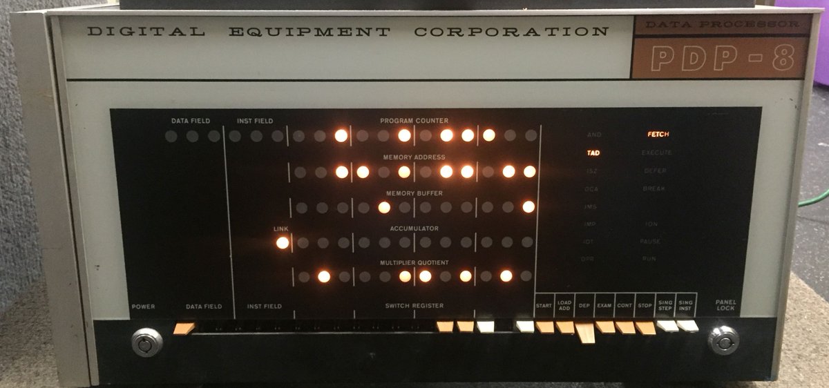 Michael26413485's tweet image. This classic DEC PDP-8 was recently donated to the Rhode Island Computer Museum by Boston Financial and Equity Corporation and came from Sonny Monosson's American Used Computer. It was powered on Saturday for the first time in probably 50 years.