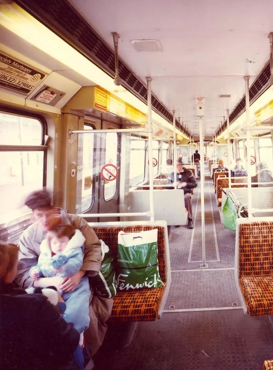Passengers on the Metro, 1985.

Picture courtesy of Nexus.