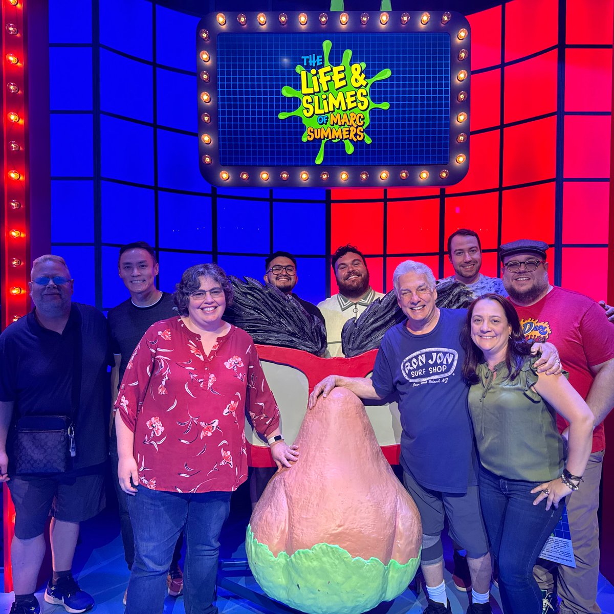 MisterHeck's tweet photo. We had a blast last night at @lifeandslimes, and I even got called on stage to play Double Dare!! Thanks to all my friends who came out, to Marc for sharing his inspirational story of resilience, and especially to @LisaLDozier for having me back on the producing team! https://t.co/ZA1L1V3OGw