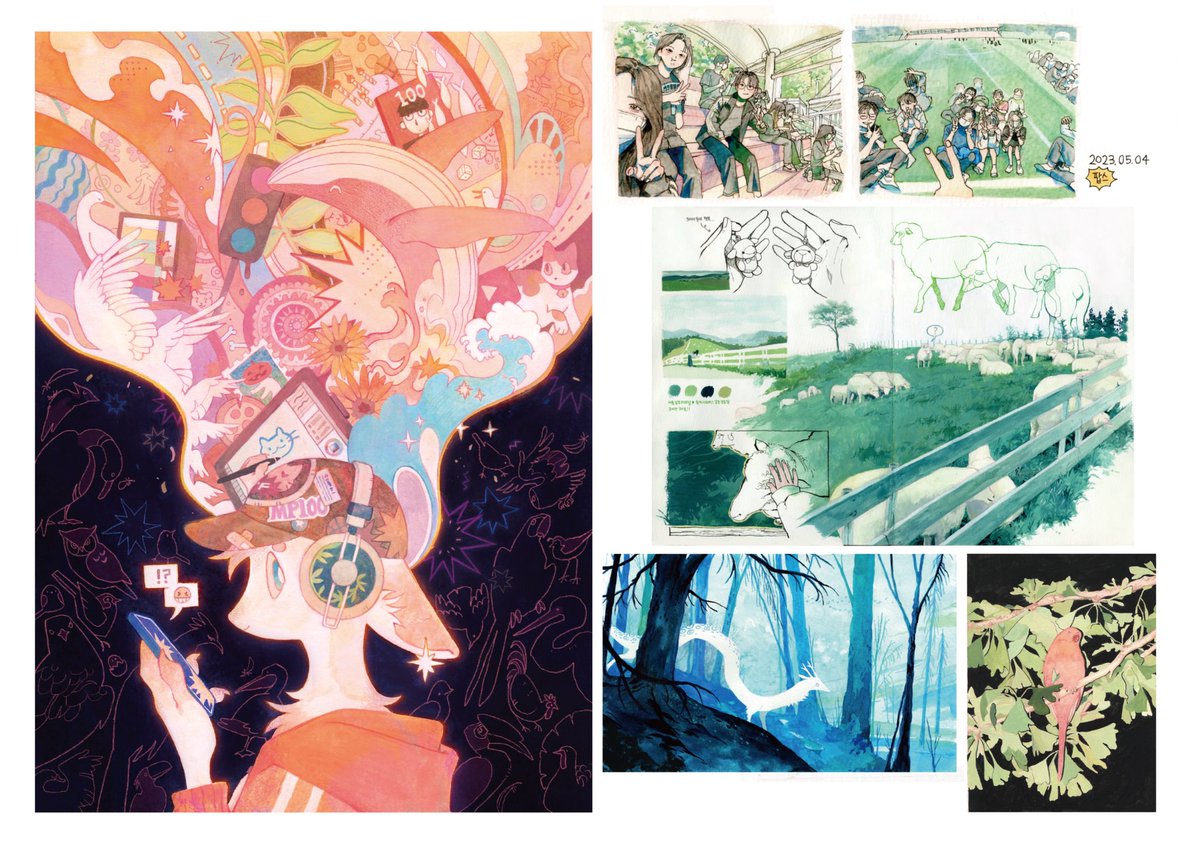 슬슬 입시시즌이네요…
고3때 그렸던 수작업 포폴 일부를 올려봅니다..ㅎㅎ<<
입시하시는 트친분들 모두 화이팅이에요🥹