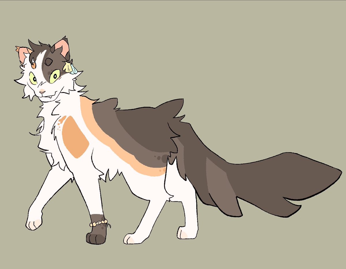 pineapplebech's tweet image. This is Troutpaw! He just has silly eyes he’s not crazy guys trust #warriorcats #warriorcatsoc