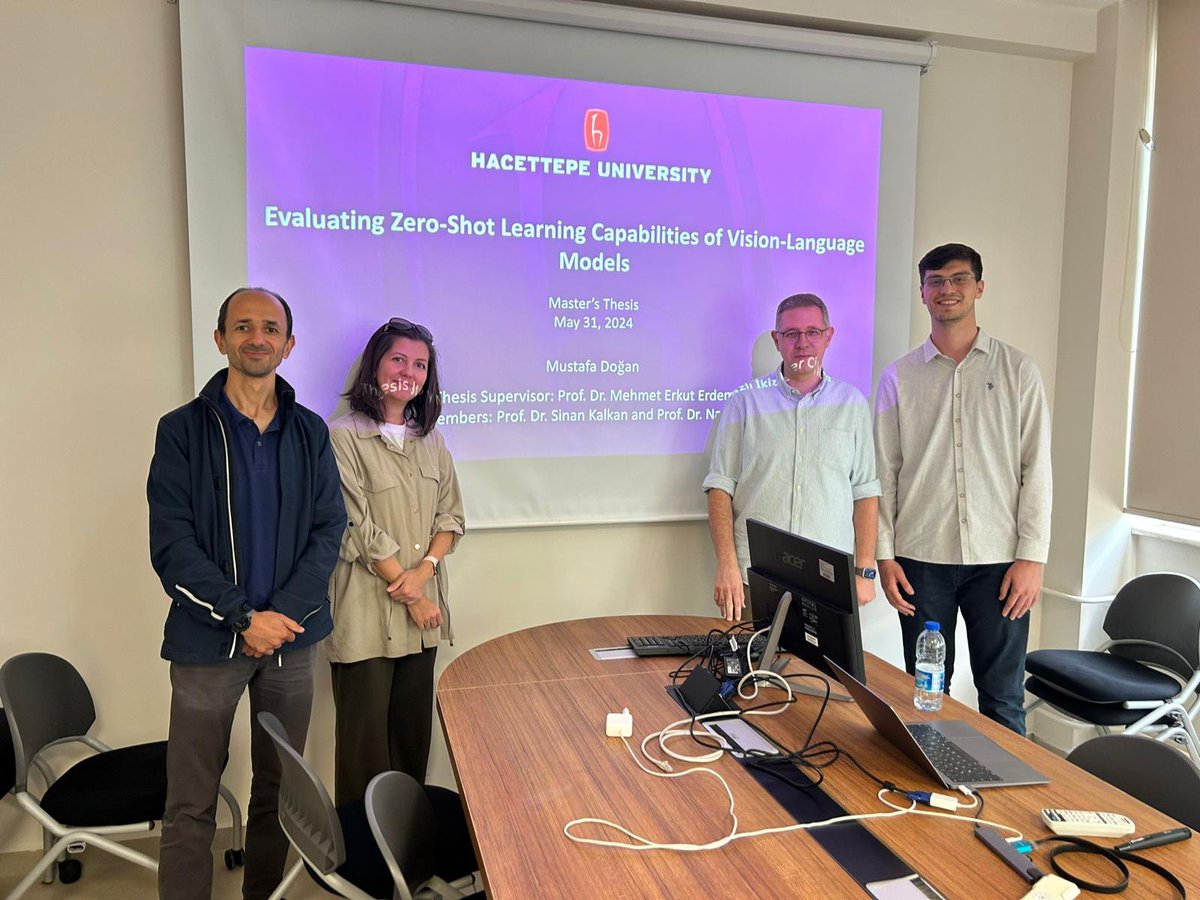erkuterdem's tweet photo. Congratulations to our student Mustafa Dogan (@im_mdogan) on successfully defending his Master's thesis last Friday! Special thanks to the jury members Nazli Ikizler Cinbis (@nazliikizler) and Sinan Kalkan (@kalkansinan) for their invaluable insights and contributions! https://t.co/36gh0tvsyK