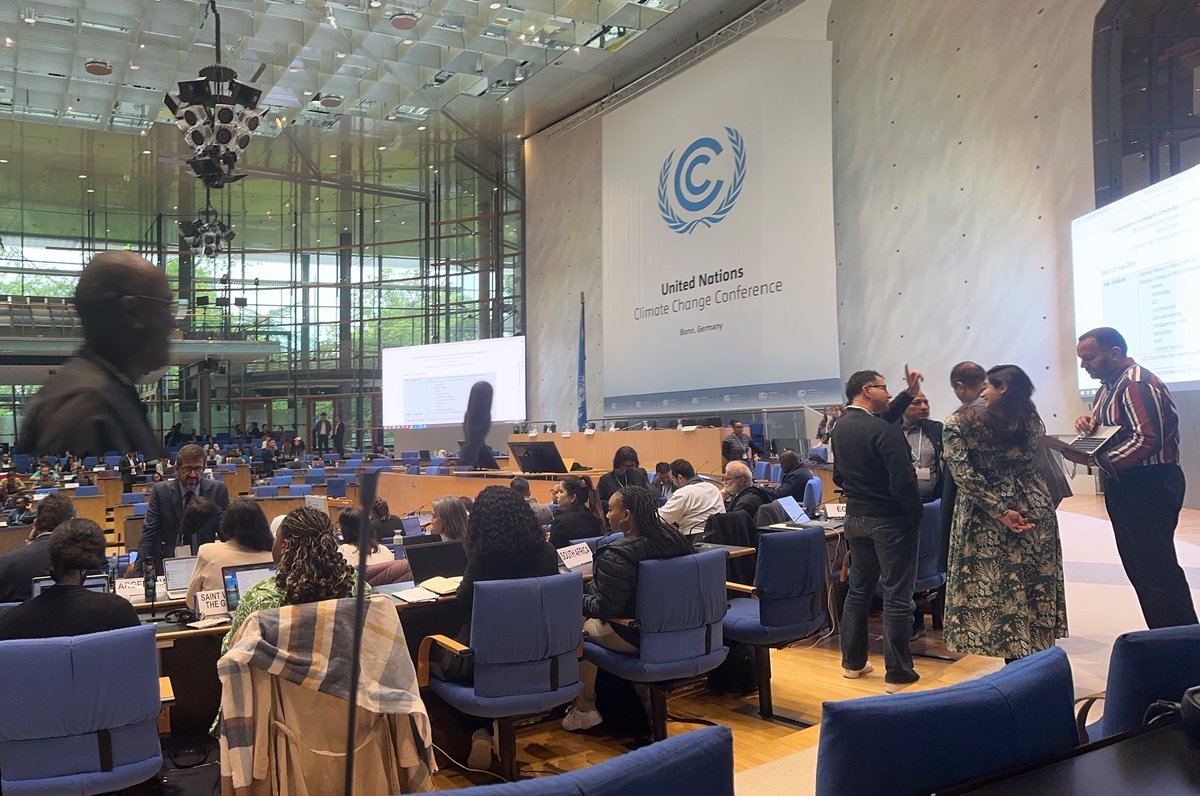 bartelafric's tweet photo. I am in Bonn, Germany 🇩🇪 for SB60 climate negotiations. We need to develop indicators for GGA and a quantum for the NCQG. likewise, develop modalities for accessing  the Loss and Damage Fund. #SSOX https://t.co/LtM3bDqjYt