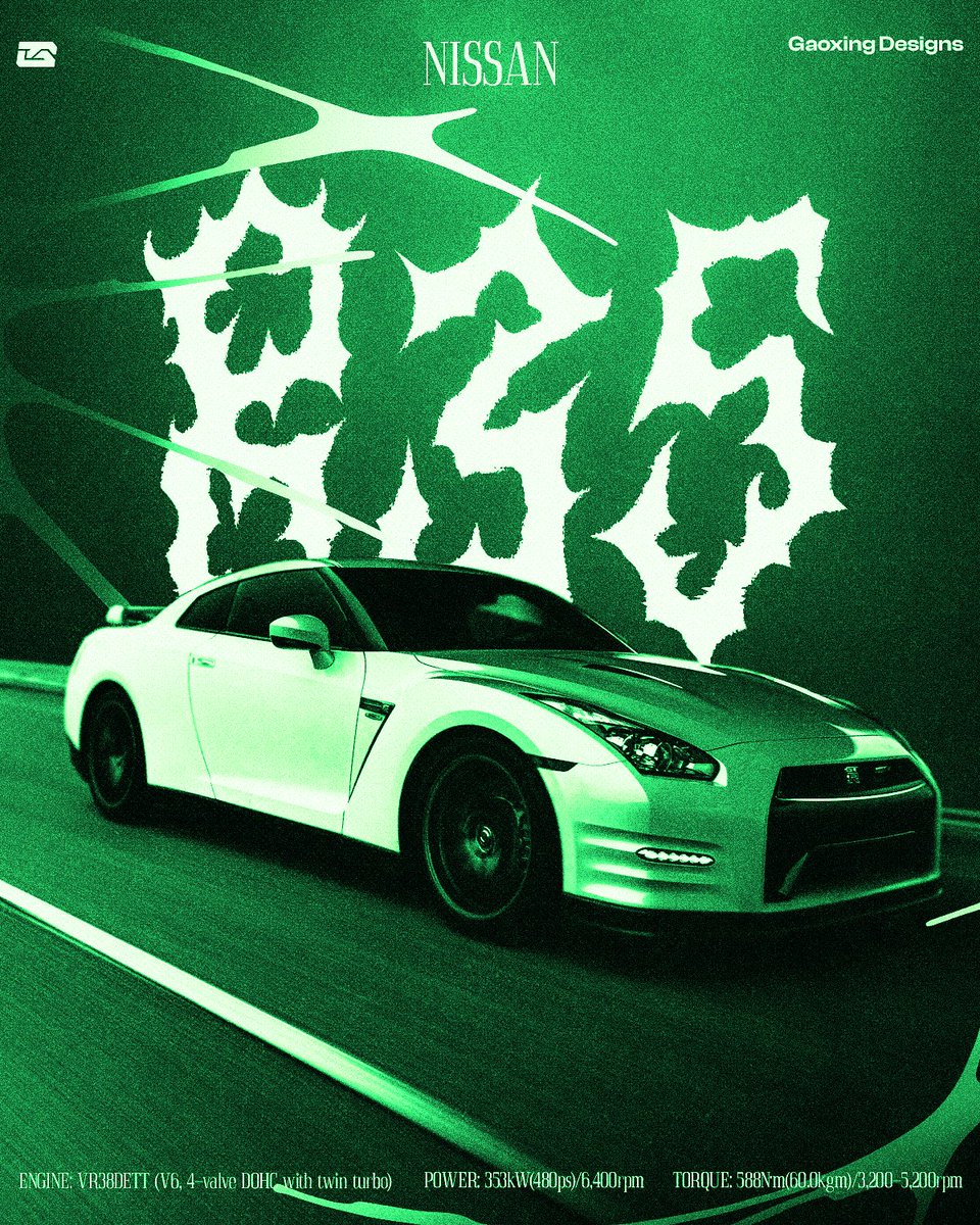GAOXNG1's tweet photo. R35 Quick poster design practice - Gaoxing

Support appreciated 💚&amp;♻️

#nissanr35 #Gaoxing #NissanSkyline #Skyline #GTR https://t.co/eMuQLmS9cJ