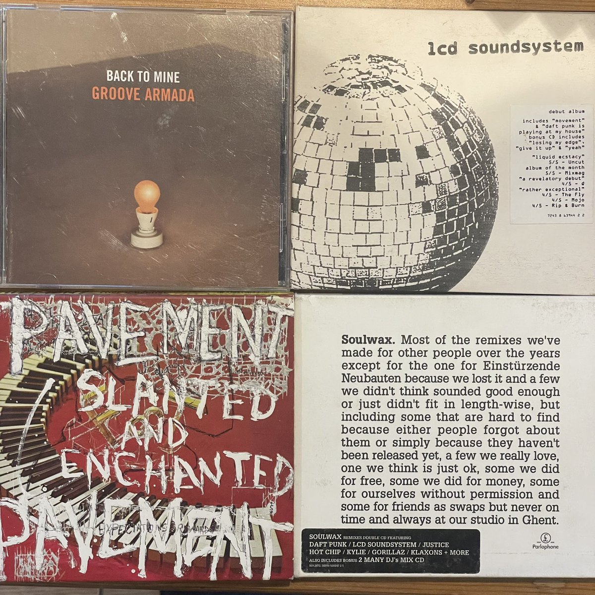 EveryRecord's tweet image. I don’t normally buy CDs, but popped into the local Barnardos and they had these four at 50p per CD. I do like a compilation, and the Pavement LP is a 2CD version with loads of extras