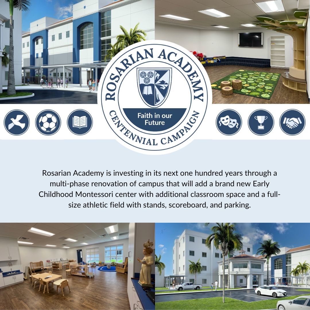 Be a part of Rosarian Academy's bright future! 🌟 Your support and donations for the Capital Campaign help us build a greater vision for our children. Together, we can create an environment where they can strive and thrive.  
bit.ly/452efdP