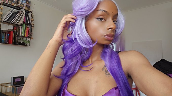 Im going to miss this purple when its time to change it because goddamn this makes me look like a dream
