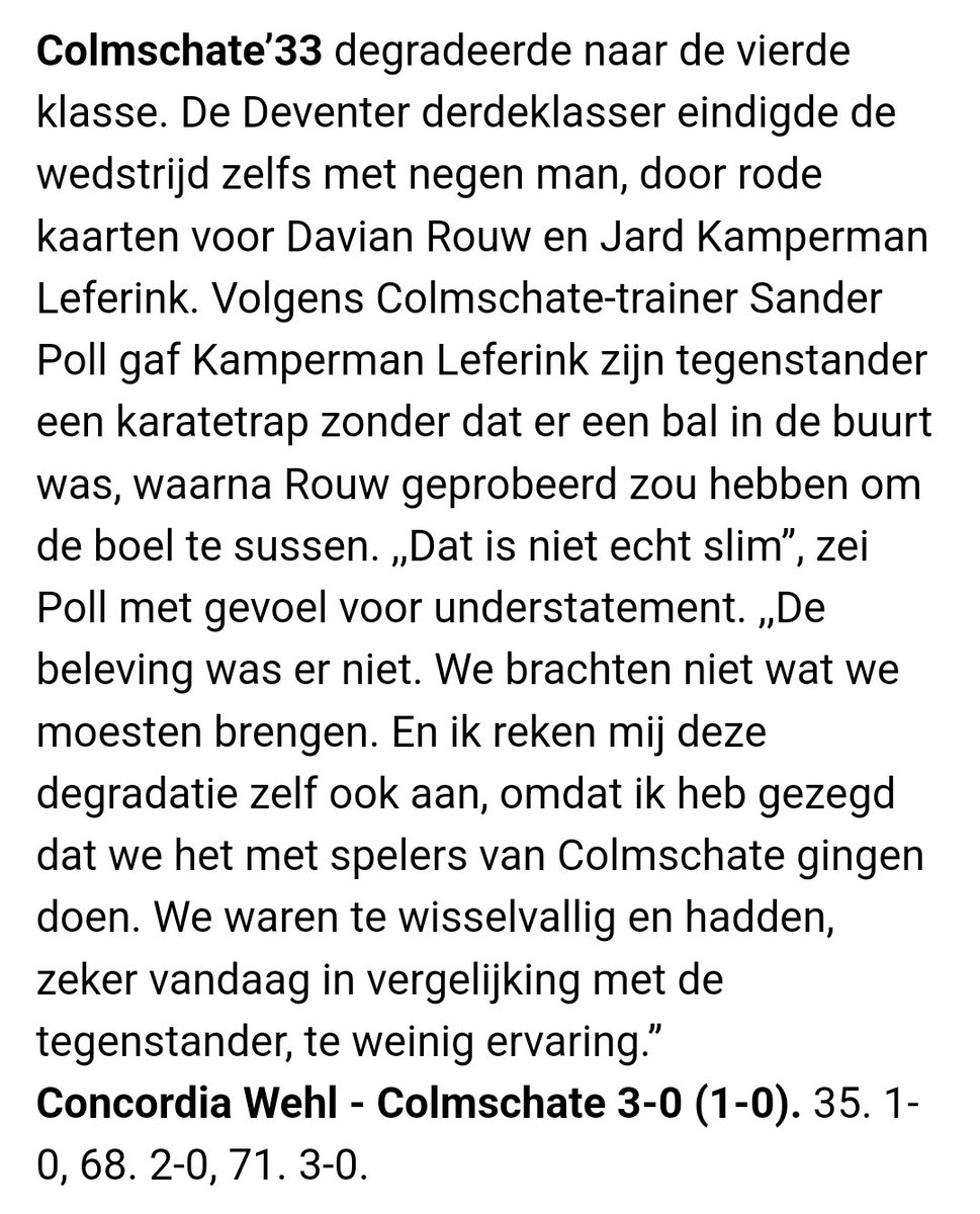 SV Colmschate '33 tweet media