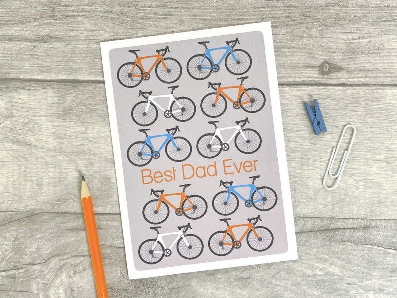 Does your Dad love to get out on his road bike? Then this Father's day card is perfect and you can personalise the message on the front to make it extra special! buff.ly/453ePbf #handmadehour #craftbizparty