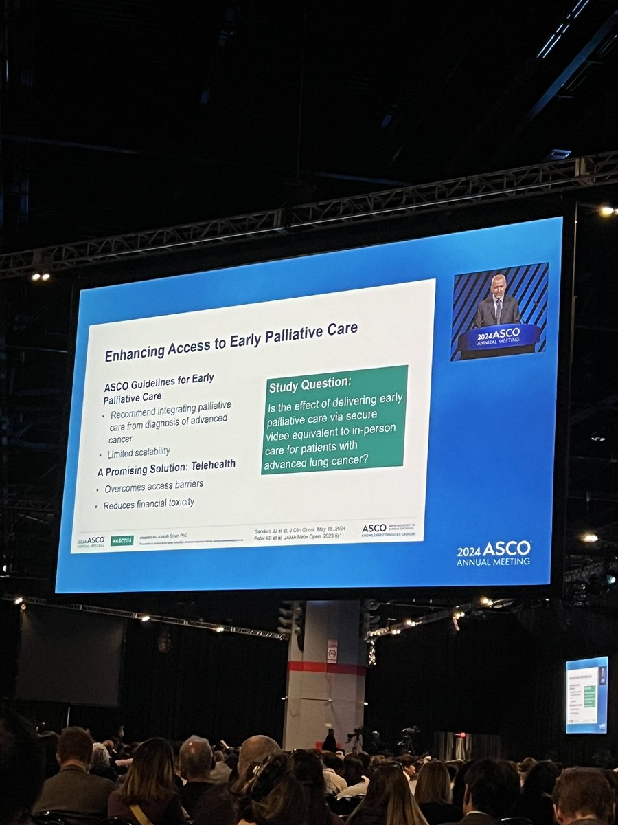 Love this! Health Services Research #hsr being presented at the #ASCO24 plenary! Kudos <a href="/ASCO/">ASCO</a> for highlighting this important work!! #PalliativeCare