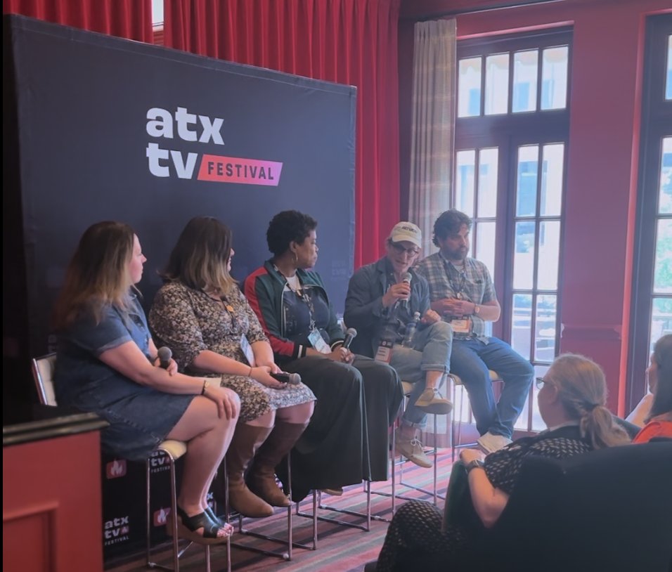 ATXFestival's tweet photo. The discussion on how medicine is seen on TV and whether TV helps or hinders was incredible to hear! Thank you once again for this amazing panel
@HollywdHealth with @shootstein_00, Erika Green Swafford, Adam Weissman, Erica Rosenthal, and Kimberly Roots at #Atxtvs13 #tvtogether https://t.co/ZLbGyxyGvy