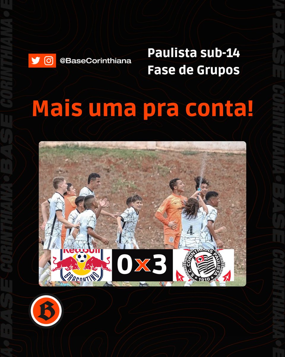 Geração 2010 🔥

O sub-14 do Timão viajou para Atibaia para enfrentar o RBB e venceu a partida por 3x0 e cravou o ponto extra nos pênaltis vencendo a partida com muita personalidade!

Os gols foram marcados por Leozao, Miguel Moscardo e Léo Rodrigues!

Vaaaai Corinthians