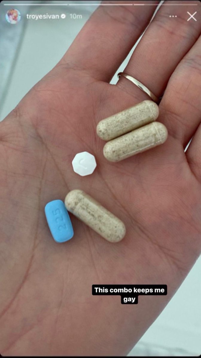 Troye Sivan's "gay" pills combo, what are they and what are they for

🧵: a thread