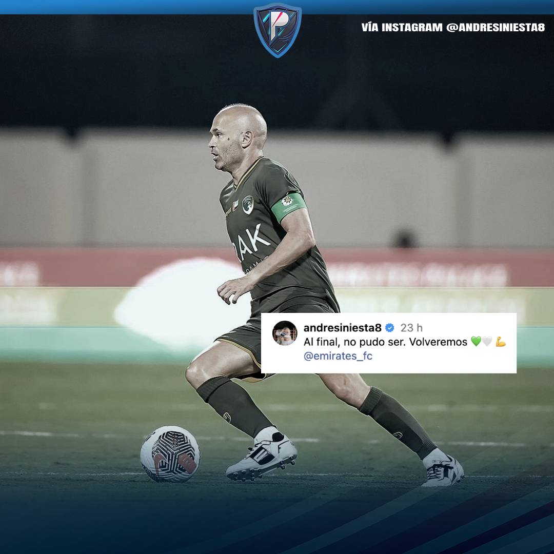 losprota's tweet photo. Desciende por primera vez 😱
El Emirates Club, equipo de Andrés Iniesta, perdió su lugar en la Primera División de los Emiratos Árabes Unidos tras terminar en el penúltimo lugar de la tabla general con 17 puntos.
#ConLosProta #AndresIniesta #EmiratesClub https://t.co/qCA6IoJbSO