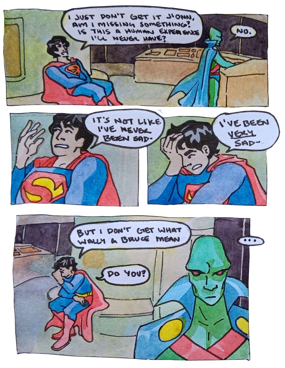 sasswonfp's tweet photo. and the part 2! #superman #batman #flash #martianmanhunter #dc #fanart #comic https://t.co/hoZZuJffCC