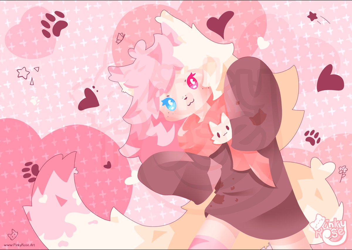 PinkyRoseArt's tweet photo. It’s done! And now it will be a print >:3

#comingsoon #smallbusiness #poster #artprint #art #artist #oc #ocart #pinky #digitalart https://t.co/qzesVHGMvo