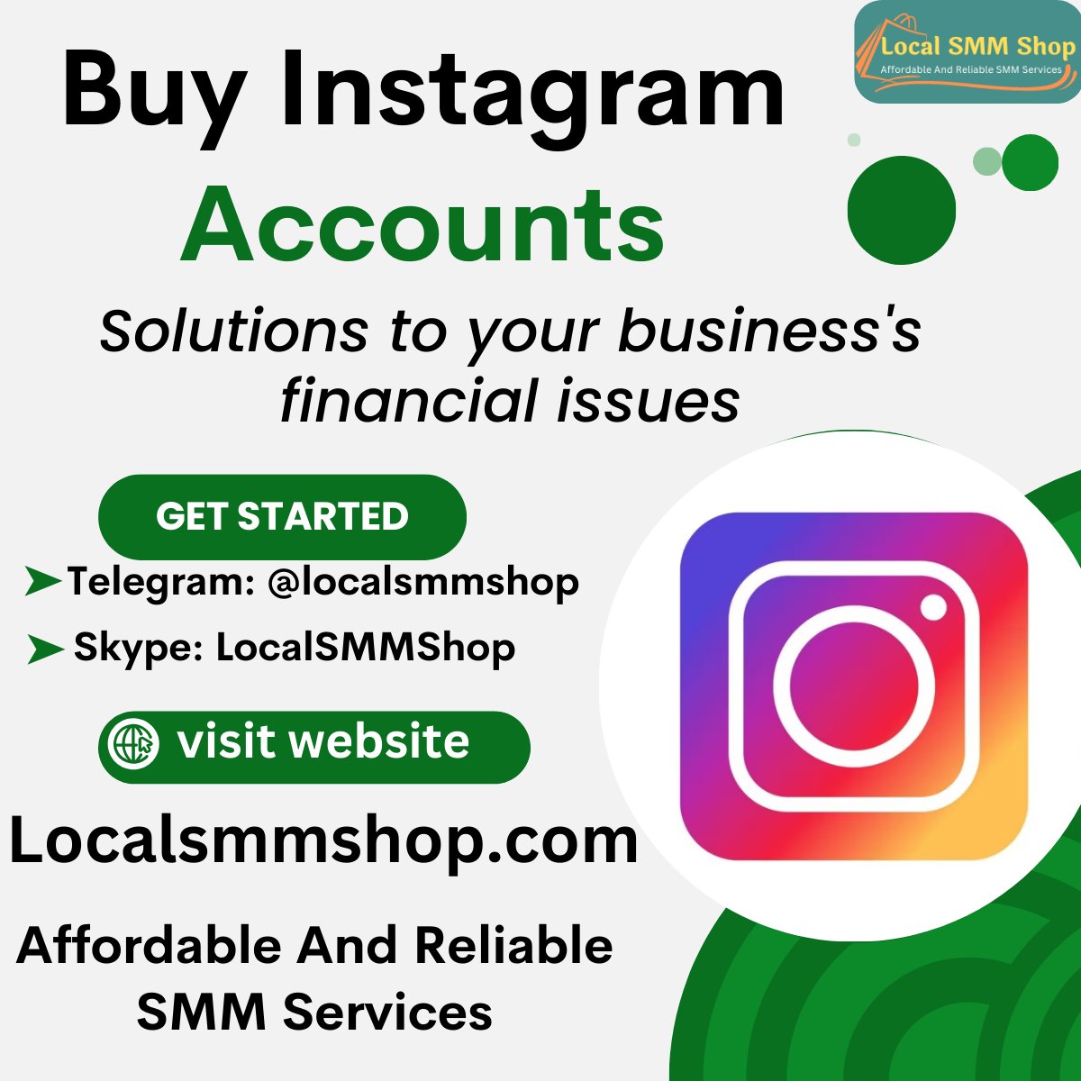 AngelBerr4's tweet photo. Buy Instagram Account

https://t.co/SsDf1BUcNk

Skype: LocalSMMShop
Telegram: @localsmmshop
WhatsApp: +1(480) 359-5091

#crypto,#bitcoin,#cryptocurrency,#btc,#ethereum,#blockchain,,#instagram https://t.co/EEmUYIkqYj