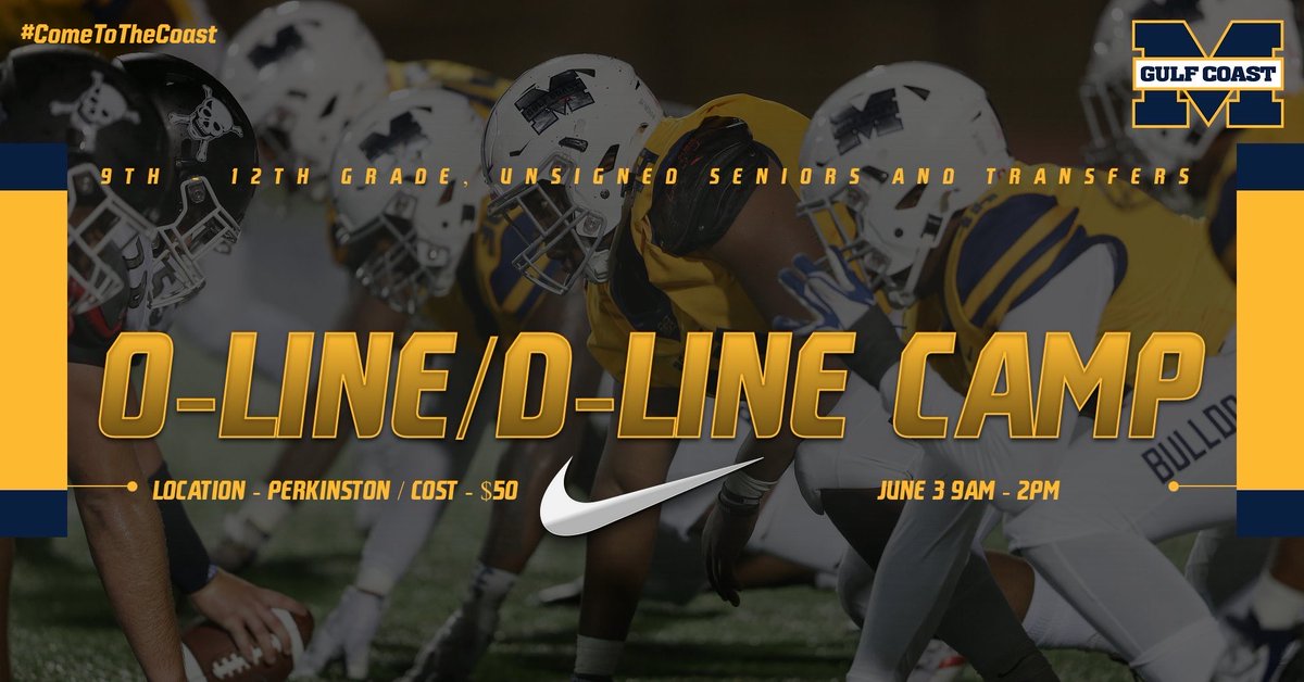 OL-DL Camp Tomorrow!! 🔵🟡