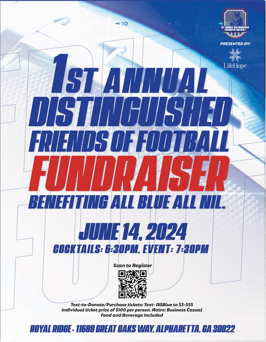 Please come out and join me and my staff at our 1st NIL Gala! This event supports our student-atheletes. #NewATLANTA #GoPanthers