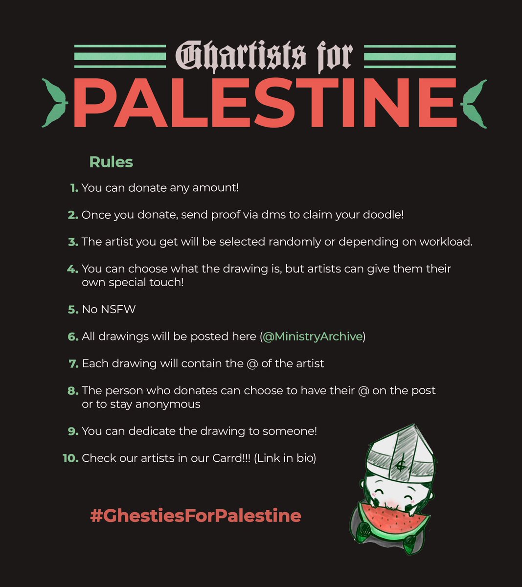 Ghartists4Palestine 🍉 tweet media