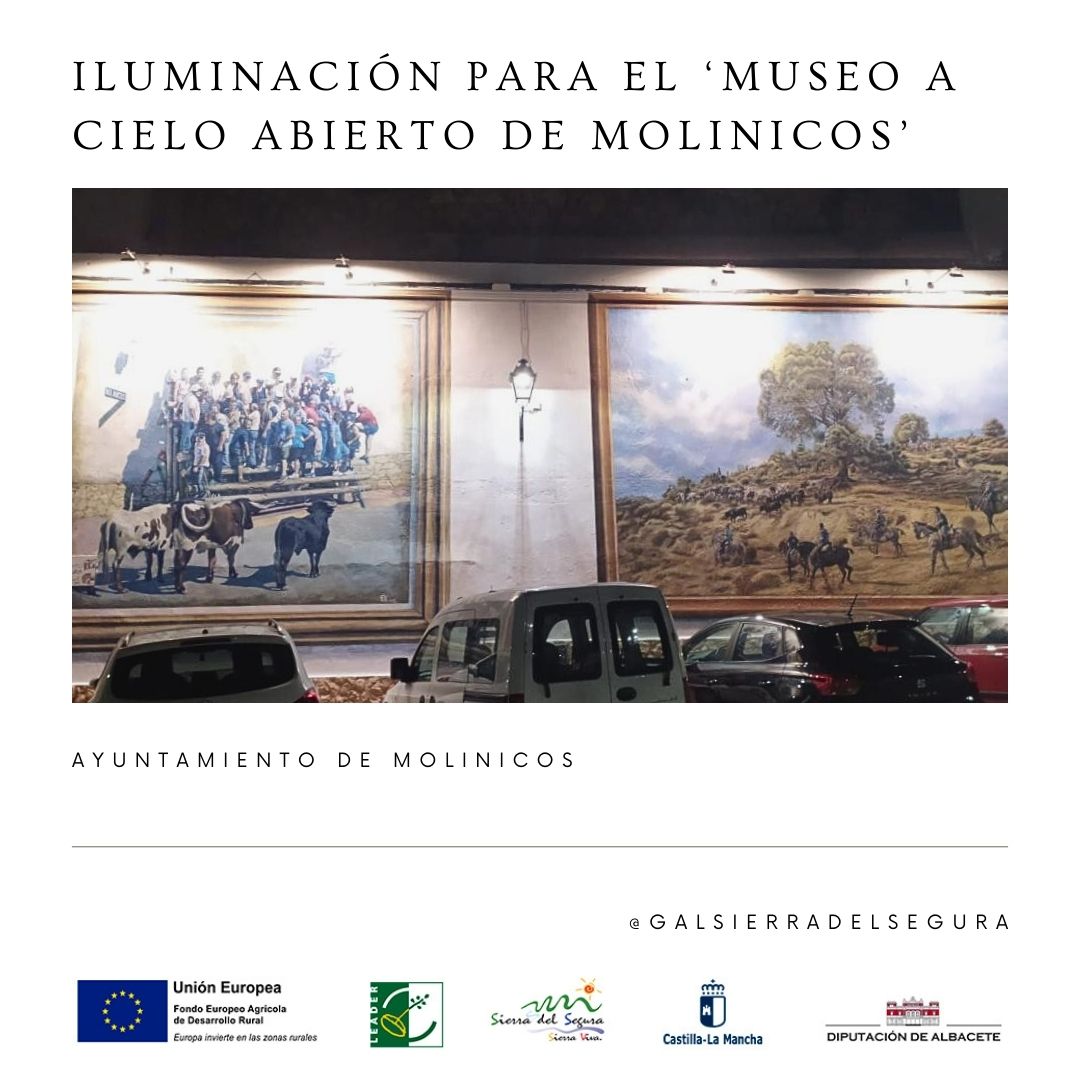 gdr_sdelsegura's tweet photo. El Ayuntamiento de Molinicos contó con ayudas LEADER para su proyecto de iluminar los murales de la iniciativa "Museo a cielo abierto de Molinicos", que puso en marcha para incentivar el turismo en este municipio.
#molinicos #desarrollorural #leader #sierradelsegura #redr https://t.co/WM1DIDOWBm