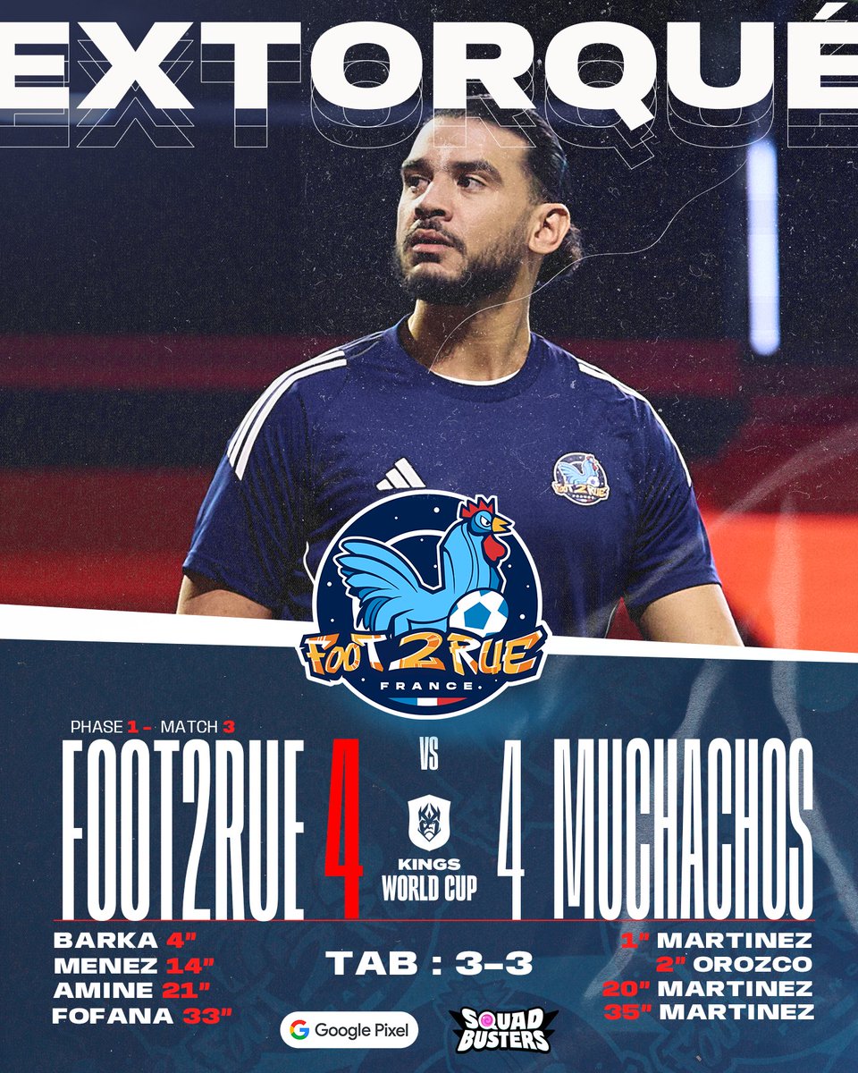 AmineMaTueTV's tweet image. ❌EXTORQUÉ ❌

Ce visuel n'était pas prévu...😕 On espère une réaction de la Kings World Cup