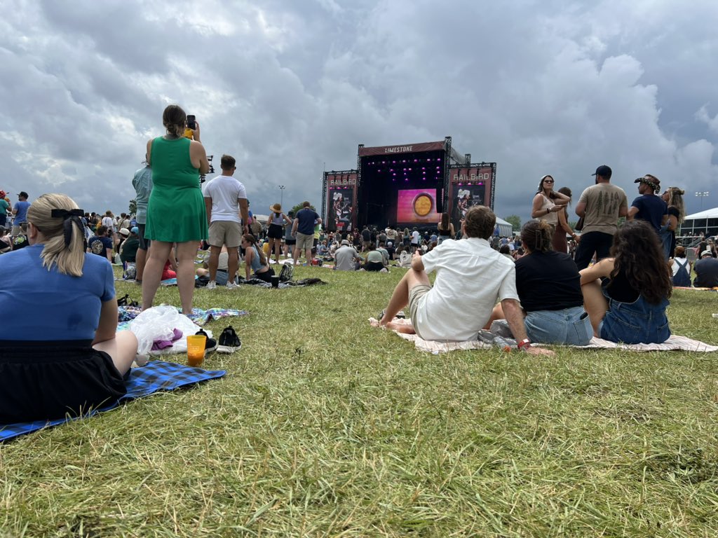 cmakauskas's tweet photo. “Happy pride, not just this month. Every day. Every month. Every year.” — Allison Russell as she grabs a banjo during today’s #Railbird set. @heraldleader https://t.co/1uwboif6ee