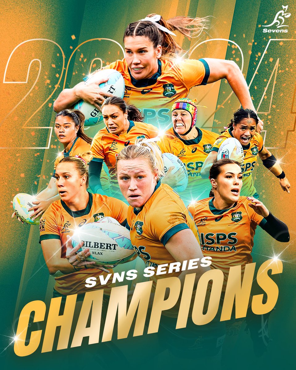 SVNS CHAMPIONS 2024 🏆

#Aussie7s #HSBCSVNS