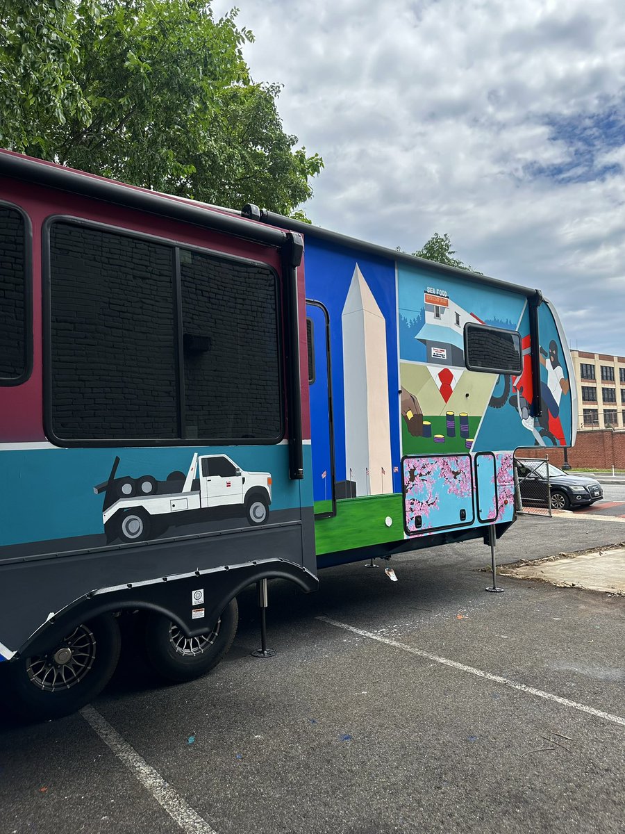 _TyraChanel's tweet image. DC “ Grand Theft Auto “ themed RV hand painted by me ❤️
