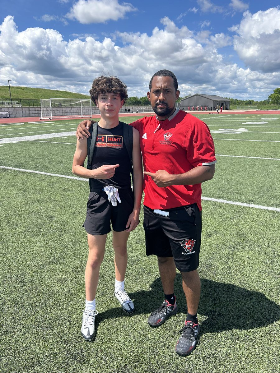 kylerschell15's tweet photo. Had a great time at the @DU_Football camp today. Learned a lot and can’t wait to come back. @SparkyMcEwen1 @Diamond_Evans16 @AdrianMcEwen @Hudsyfootball @HudsyRecruiting @PrepRedzone https://t.co/cWfYM3LW7f