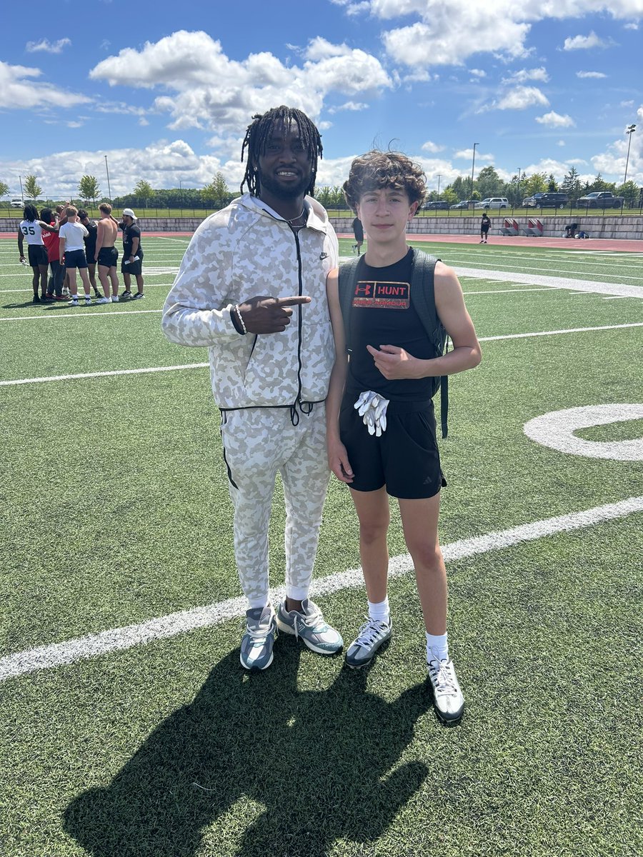 kylerschell15's tweet photo. Had a great time at the @DU_Football camp today. Learned a lot and can’t wait to come back. @SparkyMcEwen1 @Diamond_Evans16 @AdrianMcEwen @Hudsyfootball @HudsyRecruiting @PrepRedzone https://t.co/cWfYM3LW7f