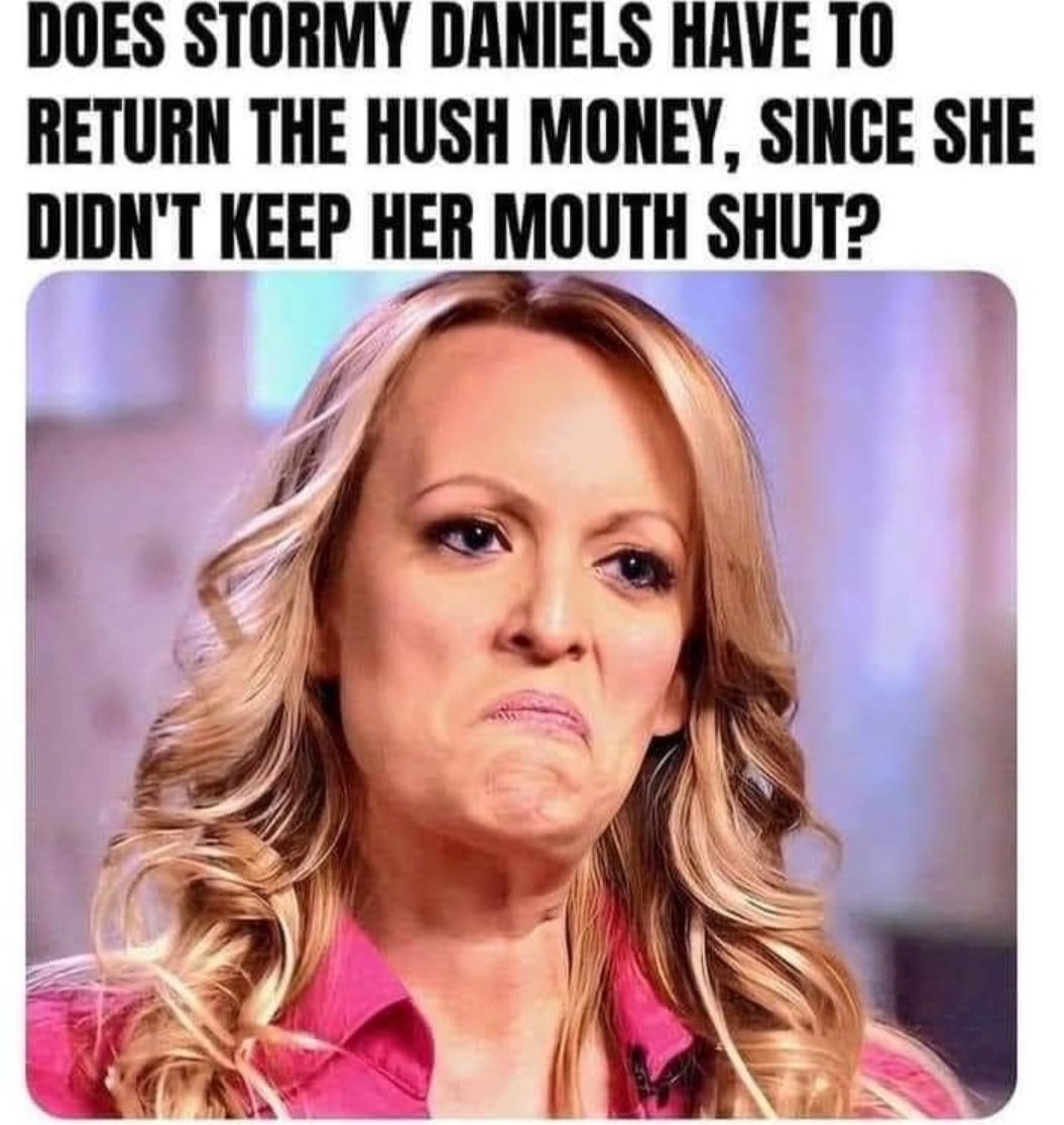 Should Stormy Daniels have to return the hush money?