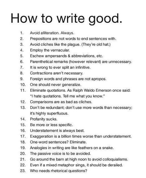 ScholarshipfPhd's tweet photo. How to Write Good https://t.co/3QrGyTU8Ri