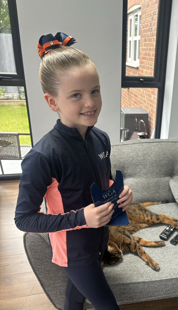anna_mcdonald's tweet photo. @Farnworth5OG Gymnast of the month for Emily and a great competition in Wales with Jess D and Amelia x https://t.co/AyiL0W1gBM
