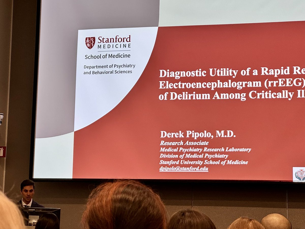 DerekPipoloMD's tweet photo. 2024 Cardiovascular Team Annual Symposium @StanfordMed 
#delirium #ICU https://t.co/EXotERaCjU