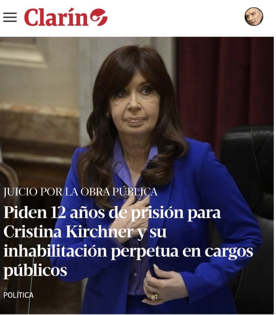 JonatanVialeXD's tweet image. 💥💣🧨Cristina Kirchner debería estar presa y embargada hasta el último centavo! ¿Coinciden?