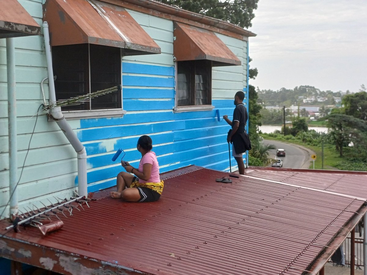 SelflessFiji's tweet photo. Our current project in Dilkusha Home in Nausori supported by Goodman Fielder Fiji.

Giving the home a new look , another weekend to go to end our project.

If you keen to volunteer with us, sign up at https://t.co/t1yJWG0bCq. https://t.co/hWglbbVGcb