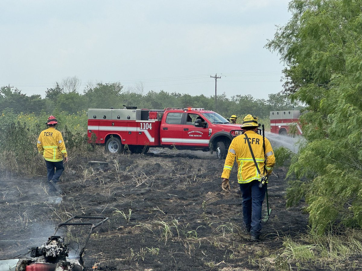 Light brush alarm on Eilers Road is under control and in mop up - approx 1/2 acre fire due to dry grass and mower. No structures damaged.