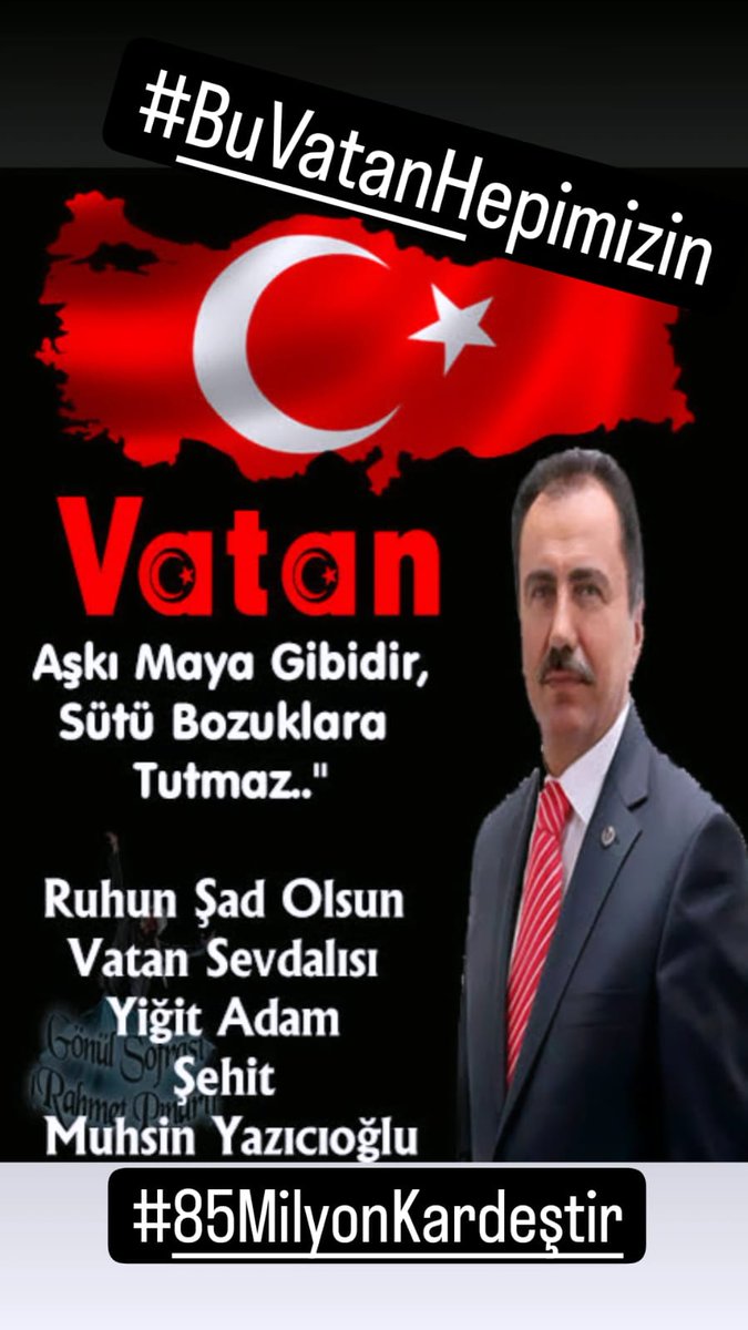 gezersabann's tweet photo. @KaviSelma Vatan aşkı maya gibidir
Sütü bozuk olanlara tutmaz
Dini
Dili
Mezhebi
Irkı
ne olursa olsun
Vatanını seven herkes Türkiye vatandaşıdır sevmeyen vatan hainidir
#gezercom https://t.co/q448iI9qW1