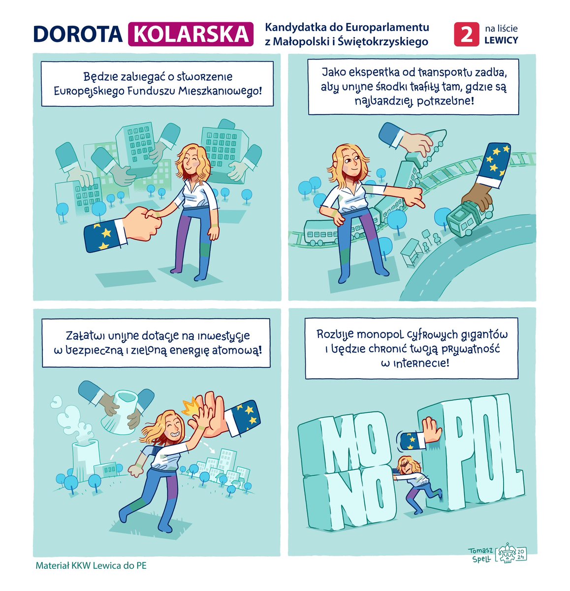 Mam 27 lat. Jestem krakuską i emigrantką. Od kilku lat pracuję w strukturach Unii Europejskiej w Brukseli. Kandyduję w wyborach do Parlamentu Europejskiego.

Dlaczego? Bo chcę walczyć o realne zmiany i wiem jak je zrealizować.

9 czerwca zagłosuj na energię mądrych zmian.