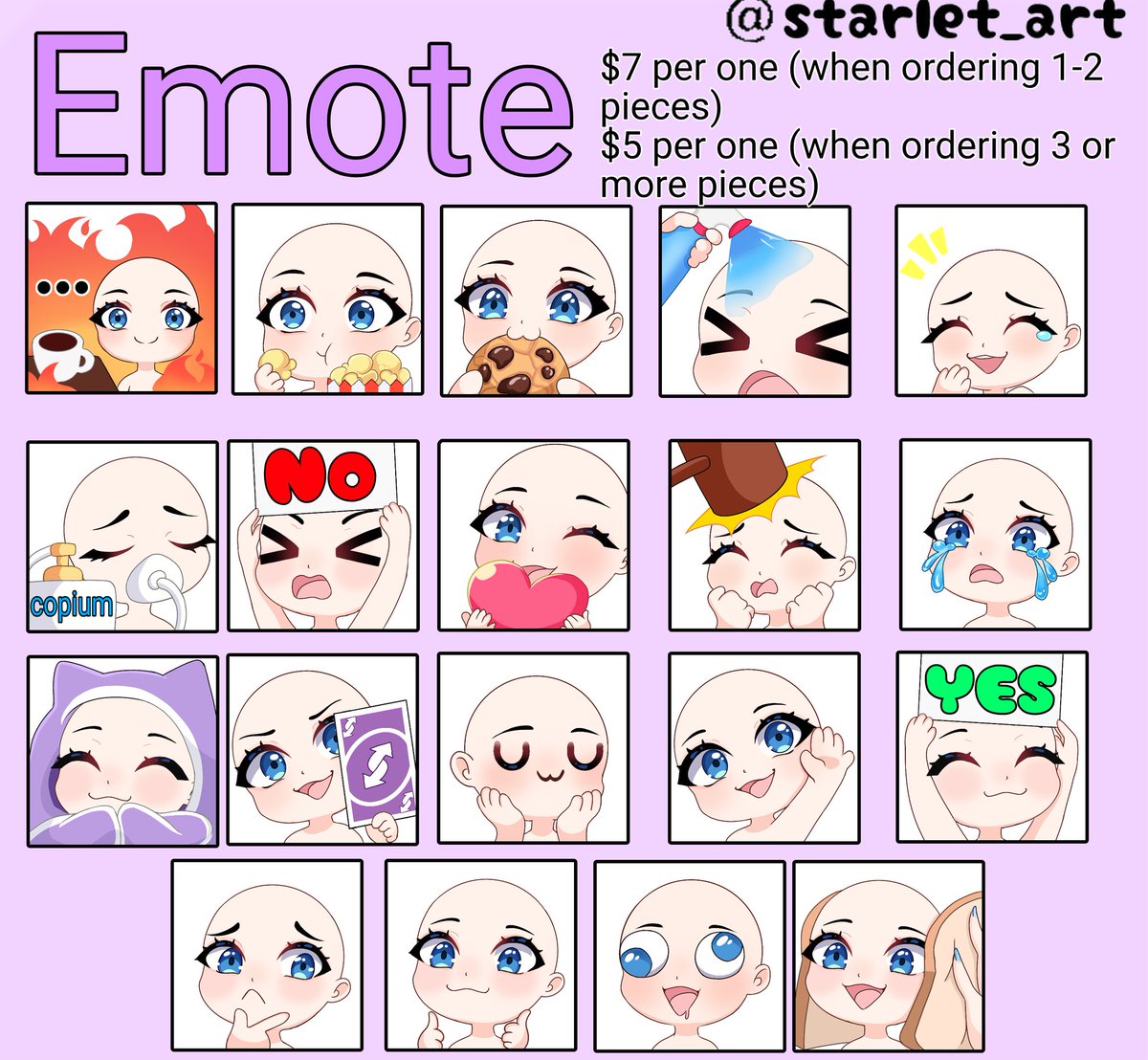 ☆QUICKLY ART RAFFLE!! ☆
to enter:
✧ like + RT 
✧ drop your OC/model in comments
500*500 px

You can also get this for 7$ or 5$.

End after 24 hours.
I will choose several winners
#Vtuber #artraffle #emotes