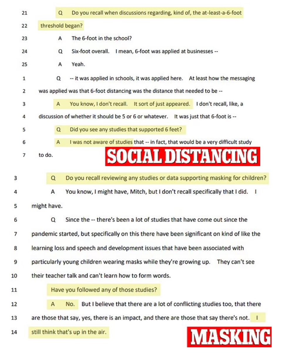 As everyone suspected, mask mandates and social distancing had no actual science to back it up. Dr. Fauci just made it up.