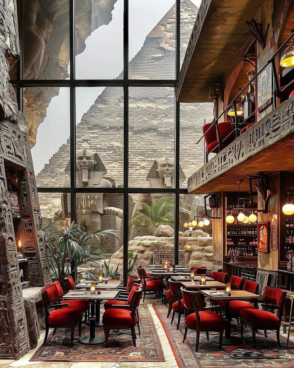 Mısır’da Bir Café. Muhteşem.