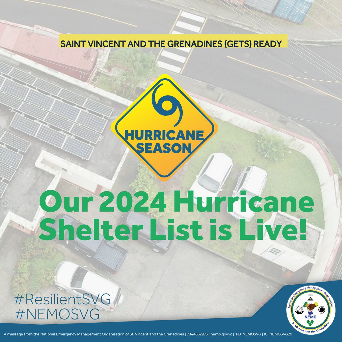 NEMOSVG's tweet photo. The 2024 Hurricane Shelter List is LIVE!
Keep this information close, know where you will go if you or your family must evacuate from hazards this Hurricane Season.
READ MORE: https://t.co/io2gQV1OYg
#NEMOFACT
#FamilyEmergencyPlan
#NEMOSVG
#ResilientSVG
#hurricaneseason2024 https://t.co/dCOpq1vQmW