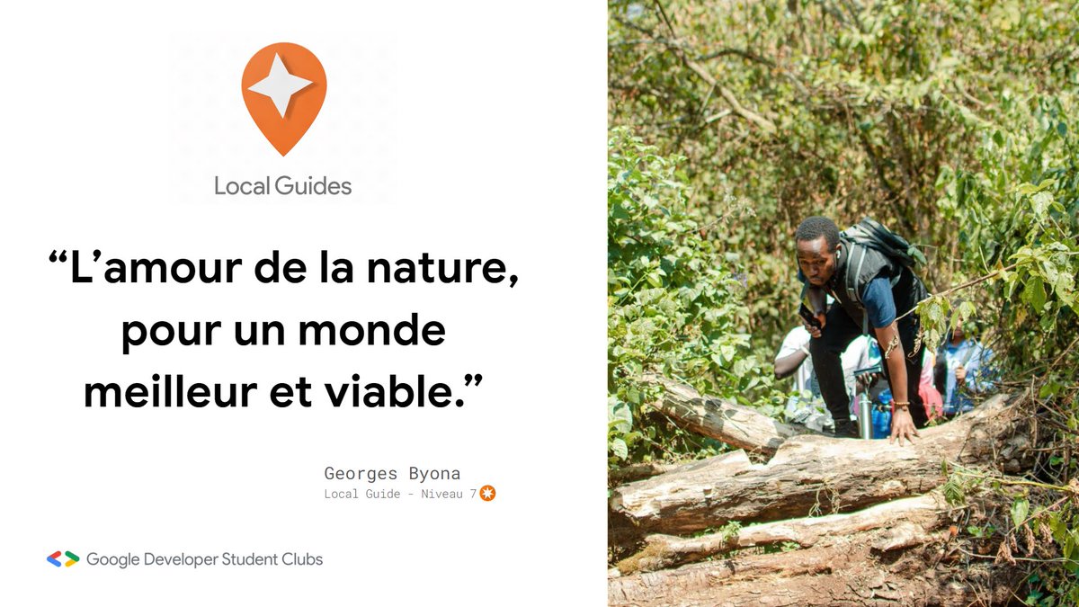 glosings0n's tweet image. &quot;Love of nature, for a better and viable world&quot;

This is why we are #localguide... It&apos;s voluntary work but we love what we do 🤗

@localguides @google @googlemaps @googlefordevs @UNEP_Francais @environews_rdc @ParcKahuziBiega @Nick_KingYNK @gloiremurhigisi @ElieShukrani1 

🏔️🏞️