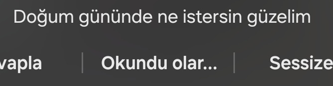 Son zamanlarda aldığım beni heyecanlandıran tek mesaj