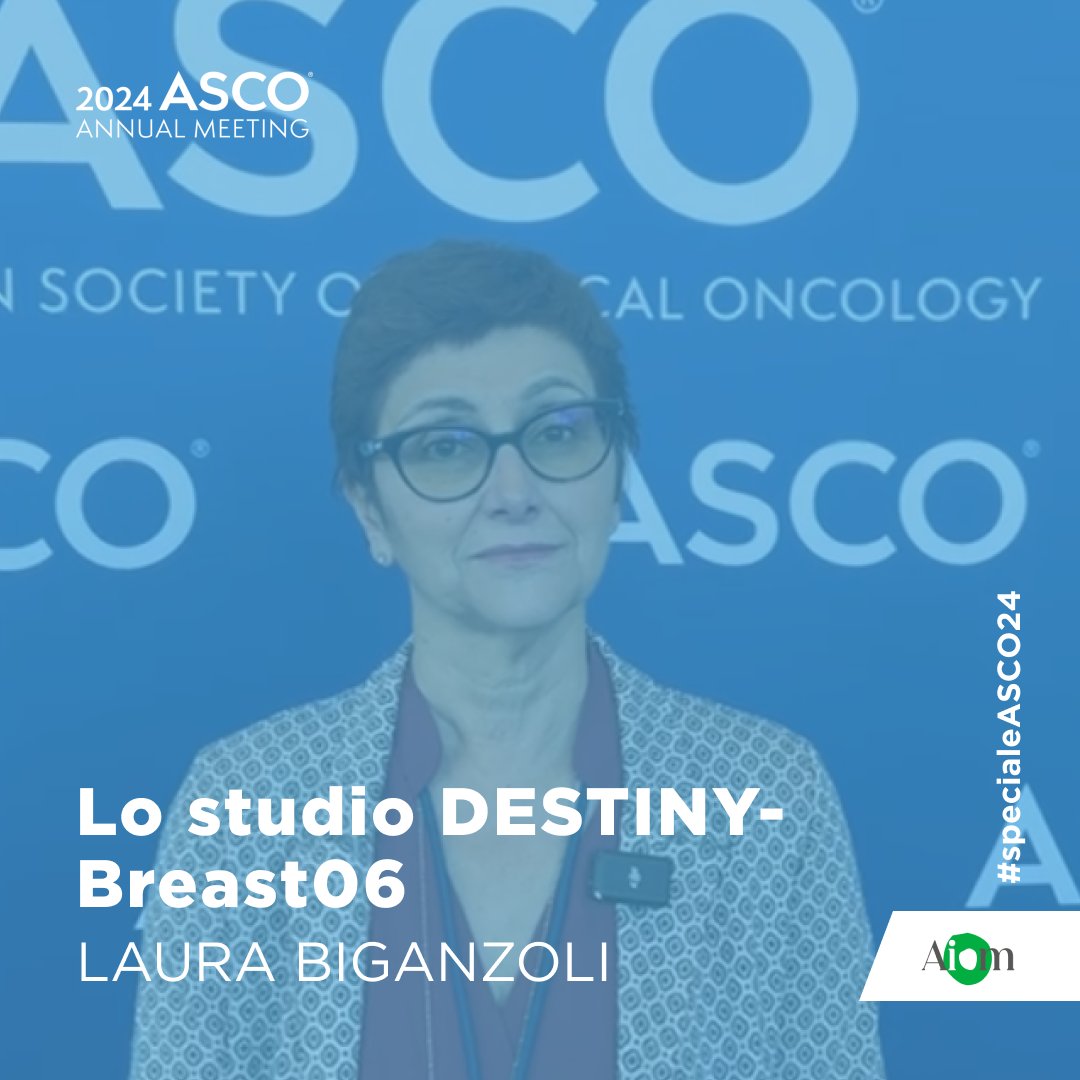 #ASCO24 | Studio DESTINY-Breast06: il commento di Laura Biganzoli Guarda il video su AIOM Tv: youtu.be/DdOAAmGimBs @ASCO